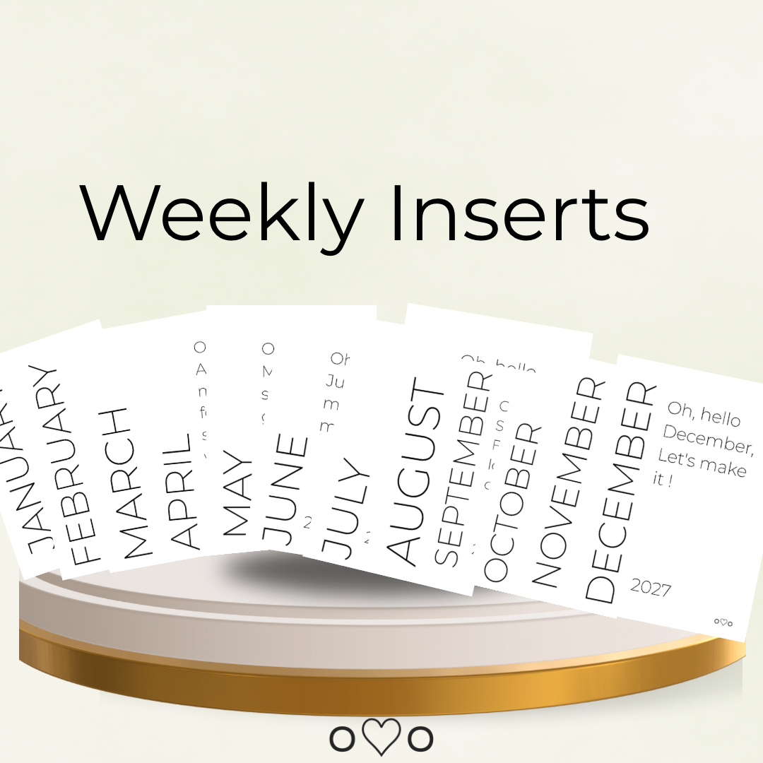 Weekly Insert - Month by Month